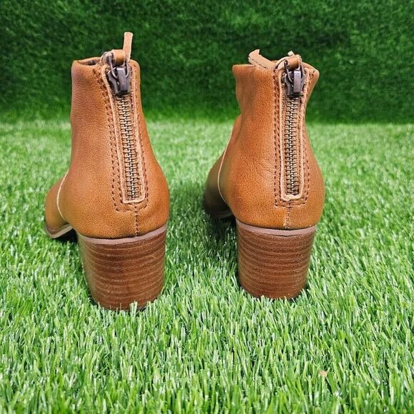 Toms Carpe Diem Tassel Pull Leather Ankle Booties US 7 Boho Prairie Brown - Picture 3 of 7